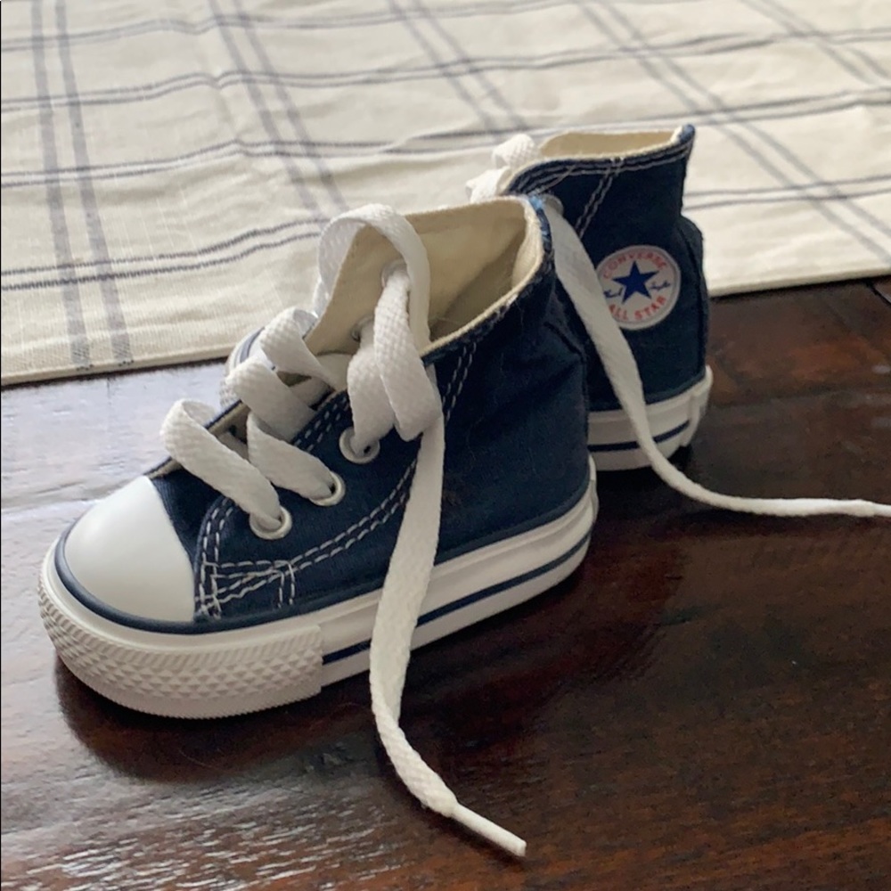 Converse blue high tops